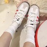 ZLZPhellokitty聯(lián)名德訓鞋白紅色女款2025秋季新款厚底休閑經(jīng)典板鞋男 50周年-KT貓聯(lián)名款 順豐+精美禮盒 38 曬單實(shí)拍圖