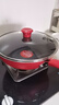 特福（Tefal）炒鍋家用不粘鍋平底炒鍋28cm炒鍋電磁爐燃氣灶通用有鈦 曬單實(shí)拍圖