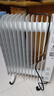 美的（Midea）【白玉】取暖器/電暖器/電暖氣家用/烤火爐/13片大面積/電熱油汀/油酊/電熱器/電熱取暖器HYX22N 曬單實(shí)拍圖