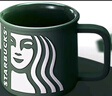 星巴克（Starbucks）墨綠色女神款陶瓷馬克杯辦公室咖啡杯子320ml男女生生日禮物 曬單實(shí)拍圖