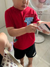 NIKE 耐克童裝男女童短袖T恤2025夏季舒適兒童針織休閑運動(dòng)短T上衣 學(xué)院紅 110 /52 (4) 曬單實(shí)拍圖