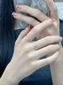 中國黃金（CHINA GOLD）連理枝足銀情侶戒指對戒男女求婚對生日禮物送女友老婆教師節禮物 足銀連理枝對戒【中金禮盒】+代寫(xiě)賀卡/刻字 曬單實(shí)拍圖