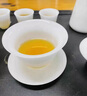 半苑香陳公端大師冰種玉瓷茶具套裝和田玉羊脂玉白瓷蓋碗茶壺茶杯茶洗 和田玉瓷12入蓋碗(禮盒裝) 15件 曬單實(shí)拍圖