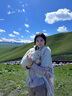 目丸民族風(fēng)連帽大披肩女彩色外搭針織云南圍巾旅游拍照披風(fēng)保暖斗篷潮 曬單實(shí)拍圖