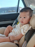 貝倍適（BAYBETSS）兒童安全座椅汽車用0-4-12歲寶寶360度旋轉(zhuǎn)嬰兒車載坐椅ISOFIX 米灰色【遮陽棚+上拉帶+側(cè)保護(hù)】 曬單實(shí)拍圖