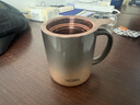 膳魔師（THERMOS）馬克杯不銹鋼茶杯大容量把手杯保溫咖啡杯團(tuán)購生日禮物TEMC 【鍍鈦茶漏】日暮金 400ml 曬單實(shí)拍圖