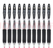 斑馬牌（ZEBRA）JJ15按動黑色中性筆0.5mm簽字筆商務(wù)水筆學(xué)生練字考試刷題筆高顏值學(xué)習(xí)辦公文具套裝10支 曬單實拍圖