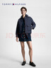TOMMY HILFIGER秋冬女裝休閑菱形格紐扣翻領(lǐng)寬松保暖短款棉服夾克外套39252 藏青色DW5 M （推薦：115-130斤） 曬單實拍圖