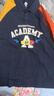 MQD男童POLO衫春季新品兒童長袖T恤膠印撞色上衣 藏青色 170 (3XL) 曬單實拍圖