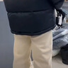 駱駝熾云羽絨服男女冬季連帽防潑防風(fēng)鴨絨輕暖情侶面包服 黑色 男女同款【火山】7674B XL 曬單實(shí)拍圖