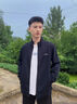 李寧外套男士春秋季新款運動(dòng)衛衣休閑百搭立領(lǐng)開(kāi)衫夾克戶(hù)外跑步男裝 春秋款-黑色立領(lǐng)外套【棉質(zhì)面料】 XL （建議150-160斤） 曬單實(shí)拍圖