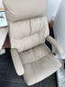 顧全（GUQUAN）老板椅家用加熱按摩 舒適辦公椅午休 電腦椅久坐C570H咖纖 曬單實(shí)拍圖