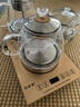 拾貳和燒水壺全自動一體電熱水壺底部自動上水茶臺茶桌嵌入式茶具泡茶專用蒸茶恒溫家用開水壺玻璃水壺 1L 金色20x37CM燒水+消毒款 曬單實拍圖