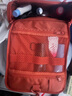 無印良品（MUJI） 聚酯纖維 可吊掛式洗臉用具盒 化妝包旅行便攜洗漱包 橙色 寬16*長(zhǎng)19*厚度6cm 曬單實(shí)拍圖