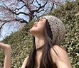 十竹毛線帽韓系鉤花針織帽女2025新款日系甜美蕾絲鏤空花朵包頭帽文藝 米色【顯臉小/柔軟舒適】 曬單實拍圖