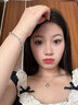 老鳳祥愛心莫比烏斯項(xiàng)鏈女純銀輕奢小眾吊墜七夕情人節(jié)生日禮物送女友 【經(jīng)典品牌禮盒】愛意永恒項(xiàng)鏈 曬單實(shí)拍圖