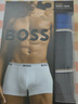 雨果博斯（HUGO BOSS） 七夕情人節(jié)禮物男士平角內(nèi)褲3條裝 50475274 487深藍(lán)/灰色/藍(lán)色L 曬單實拍圖