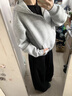 雪倫朵450G重磅半拉鏈連帽衛衣男美式加絨長(cháng)袖男士2025新款上衣運動(dòng)外套 灰色 XL 曬單實(shí)拍圖