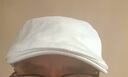 XLFDO輕奢品牌貝雷帽男鴨舌帽百搭英倫復(fù)古帽子男夏季透氣畫家帽前進(jìn)帽 白色 均碼 可調(diào)節(jié) 曬單實(shí)拍圖