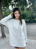 班尼路長(zhǎng)袖t恤女裝春秋冬純棉打底衫潮流寬松小個(gè)子女生百搭純色上衣服 白#純色 【100%純棉】 M 曬單實(shí)拍圖