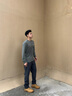 回力長(zhǎng)袖t恤男圓領(lǐng)印花寬松套頭秋季打底衫潮流休閑舒適上衣男裝 曬單實(shí)拍圖