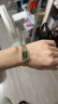 西鐵城（CITIZEN）手表 Juicy Tint系列石英不銹鋼表帶時(shí)尚簡(jiǎn)約女表 EJ6123-81W 復(fù)古綠方盤 曬單實(shí)拍圖