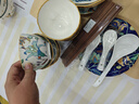 墨色中式碗碟套裝家用新款碗盤子餐具禮盒喬遷新居禮物碗具整套36件套 曬單實(shí)拍圖