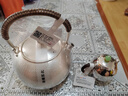 銀器時(shí)代錘紋一張打泡茶壺純銀999純手工錘紋茶壺家用茶道茶具銀壺小茶壺 木把款120克足銀999+證書 150ml 曬單實(shí)拍圖