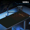 AOC電競游戲長(cháng)款鼠標墊超大號800*400*4mm加厚鎖邊辦公鍵盤(pán)電腦書(shū)桌墊M172星月黑色 曬單實(shí)拍圖