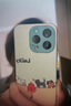 圣圖朗小羊皮可愛熊貓適用phone15promax蘋果14手機殼新款16pro情侶12男女生防摔11磨砂硅膠13全包保護套 小羊皮 -杏白底四只貓咪Lucky iPhone 14 Pro 曬單實拍圖