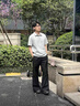 卡圖弛美式正肩boxy版型polo衫男夏季痞帥休閑短袖t恤情侶寬松半袖上衣 白灰色 XL 曬單實拍圖