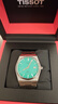 天梭（TISSOT）【官方授權(quán)店】PRX超級(jí)玩家80機(jī)械機(jī)芯潮流男表瑞士手表 送男友 薄荷綠鋼帶款T137.407.11.091.01 曬單實(shí)拍圖