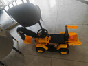爸爸媽媽兒童挖掘機四輪電動(dòng)車(chē)1-8歲玩具車(chē)男孩可坐人工程車(chē)挖土勾機挖機 曬單實(shí)拍圖