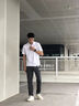 丨利郎丨利郎高端純棉商務(wù)休閑褲男士寬松直筒2025新款百搭商務(wù)西褲長褲子 P352灰色 常規(guī) 28 腰圍2尺1 曬單實拍圖