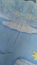 babycare嬰兒抑菌涼席寶寶透氣冰絲席兒童幼兒園可水洗鯨魚(yú)噴泉56*100CM 曬單實(shí)拍圖