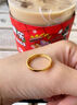 妙聚福黃金情侶戒指999足金包銀戒指男女一對雙生結簡(jiǎn)約開(kāi)口情人節禮物 雙生結男戒-總重約2.2克 開(kāi)口可調節 曬單實(shí)拍圖