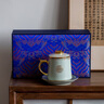 汝道（RUDAO）汝窯辦公杯陶瓷帶過(guò)濾茶杯描金汝瓷可養開(kāi)片辦公室茶水分離泡茶杯 描金汝窯龍雀杯【四件套】 曬單實(shí)拍圖