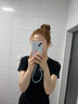 浪莎奶芙山本褲女2025新款高腰垂感顯瘦休閑褲寬松慵懶肌理感闊腿褲 曬單實(shí)拍圖