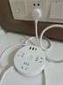 公牛（BULL）20W PD蘋(píng)果快充插座/插線(xiàn)板/插排/排插/宿舍家用圓形拖線(xiàn)板  3USB+3孔總控 全長(cháng)1.8米 GN-R203U20 曬單實(shí)拍圖