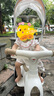 ANGI BABY兒童三輪車兒童腳踏車寶寶三輪車帶剎車手推車輕便遛娃神器 【旗艦款】 卡其棕 六一兒童節(jié)禮物兒童三輪車手推車 曬單實拍圖