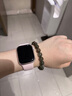 石玥珠寶精品9-10mm天然綠幽靈手串本命年轉(zhuǎn)運(yùn)珠手鏈男女士款 水晶瑪瑙 曬單實(shí)拍圖