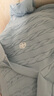 對白【AN大碼系列】學(xué)院風(fēng)短袖針織衫夏季微胖mm撞色字母刺繡T恤上衣 水藍(lán)色 M 建議體重110-125 曬單實(shí)拍圖