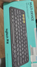 羅技（Logitech）時(shí)尚系列 K380 鍵盤 藍(lán)牙辦公鍵盤 無線鍵盤 女友 便攜超薄鍵盤 筆記本鍵盤 黑灰色 曬單實(shí)拍圖