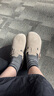 BIRKENSTOCK勃肯德國進(jìn)口男女款牛皮絨面革軟底Boston包頭拖鞋 灰色窄版560773 38 曬單實(shí)拍圖