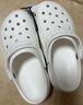 crocs卡駱馳厚底云朵洞洞鞋戶外|206750 骨白色-2Y2 37/38(240mm)  曬單實(shí)拍圖