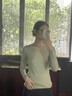 俞兆林莫代爾秋衣秋褲女套裝7A抗菌女士薄款保暖內衣新疆棉打底衫 牛油果綠 XL 【建議120-135斤，卡碼拍大】 曬單實(shí)拍圖