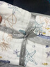 嫚熙（EMXEE）嬰兒紗布浴巾純棉寶寶新生兒童浴巾大尺寸洗澡包裹包巾 海底空間 110×110cm 曬單實(shí)拍圖