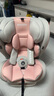 Heekin德國 兒童安全座椅汽車用0-4-12歲嬰兒寶寶360度旋轉(zhuǎn)ISOFIX硬接口 尊享粉(遮陽棚+上拉帶+側(cè)保護) 曬單實拍圖