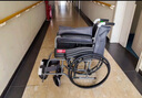魚躍(yuwell)輪椅車H051折疊老人輕便旅行手推車鋼管免充氣胎代步車 曬單實拍圖