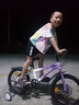 鳳凰兒童自行車兒童山地學(xué)生車小孩單車帶輔助輪3-6-10-12歲小中大童 烏梅紫丨單速輻條輪+雙碟剎+禮包 18寸 曬單實拍圖